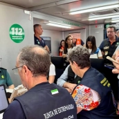 Morales ha participado en la reunión del Centro de Coordinación Operativa Integrada (CECOPI). / LP