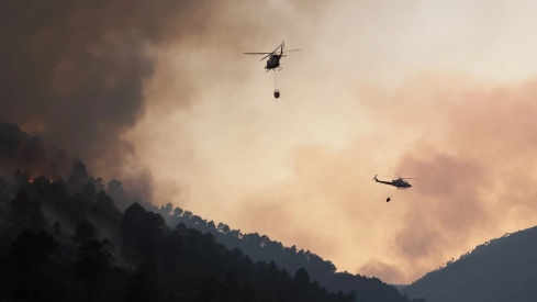 Incendio en Las Hurdes.