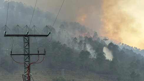 Incendio en Las Hurdes.
