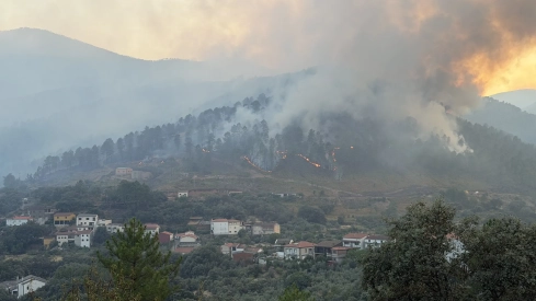 Incendio en Las Hurdes.