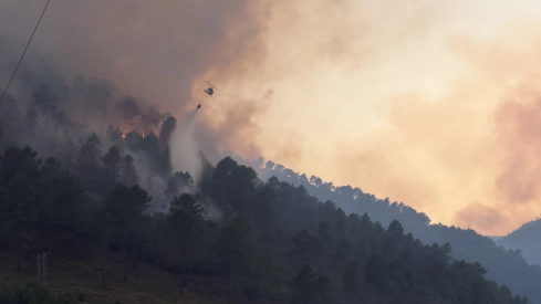 Incendio en Las Hurdes.