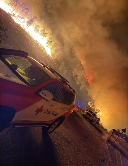 Incendio en Las Hurdes.