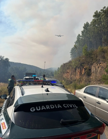 Incendio en Las Hurdes.