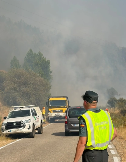 Incendio en Las Hurdes.