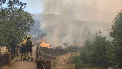 Incendio en Las Hurdes.