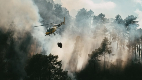 Incendio en Las Hurdes.