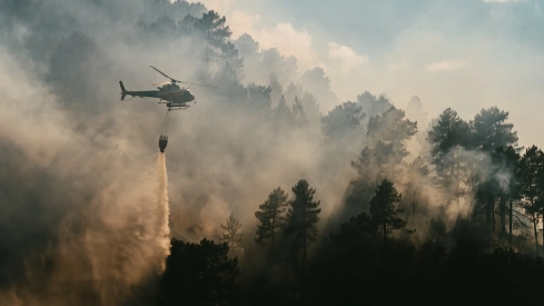 Incendio en Las Hurdes.