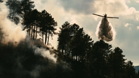 Incendio en Las Hurdes.
