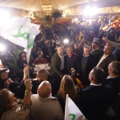 Acto de campaña de Vox este lunes en Mérida en el Hotel Las Lomas. / LP