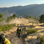 El incendio ha afectado a 3.765,34 hectáreas, según la última medición difundida este domingo por el Infoex. / LP El incendio ha afectado a 3.765,34 hectáreas, según la última medición difundida este domingo por el Infoex. / LP