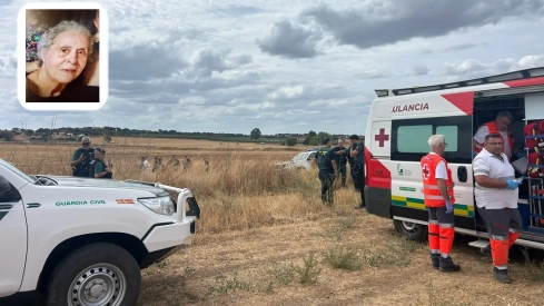 Atención sanitaria de la mujer hallada en Olivenza en aparente buen estado. Arriba el rostro de Francisca. / LP Atención sanitaria de la mujer hallada en Olivenza en aparente buen estado. Arriba el rostro de Francisca. / LP