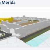 Modelo 3D de la Alcazaba de Mérida en el proyecto europeo HEPRESTONE. / CEDIDA Modelo 3D de la Alcazaba de Mérida en el proyecto europeo HEPRESTONE. / CEDIDA
