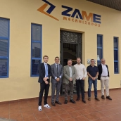 Santamaría remarcó que Zame Mecanizados constituye un ejemplo de la evolución del sector industrial en Extremadura. / LP Santamaría remarcó que Zame Mecanizados constituye un ejemplo de la evolución del sector industrial en Extremadura. / LP