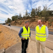 Las obras incluyen la renovación del firme, la mejora de la señalización y el refuerzo de los elementos de protección de la carretera. / LP Las obras incluyen la renovación del firme, la mejora de la señalización y el refuerzo de los elementos de protección de la carretera. / LP