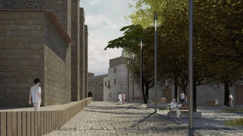 El concurso público convocado por el Ayuntamiento de Cáceres para remodelar la plaza de Santiago ha vuelto a quedar desierto por segunda vez. / LP El concurso público convocado por el Ayuntamiento de Cáceres para remodelar la plaza de Santiago ha vuelto a quedar desierto por segunda vez. / LP