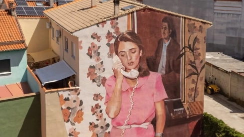 Mural realizado en Cabezuela del Valle dentro del programa 'Muro crítico' de la Diputación de Cáceres. / DIP CÁCERES Mural realizado en Cabezuela del Valle dentro del programa 'Muro crítico' de la Diputación de Cáceres. / DIP CÁCERES