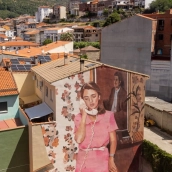 Mural realizado en Cabezuela del Valle dentro del programa 'Muro crítico' de la Diputación de Cáceres. / DIP CÁCERES 