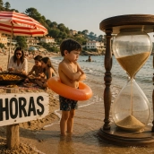 Amenaza: Si te bañas sin dejar pasar dos horas desde la comida, se te cortará la digestión y puedes ahogarte. / LP