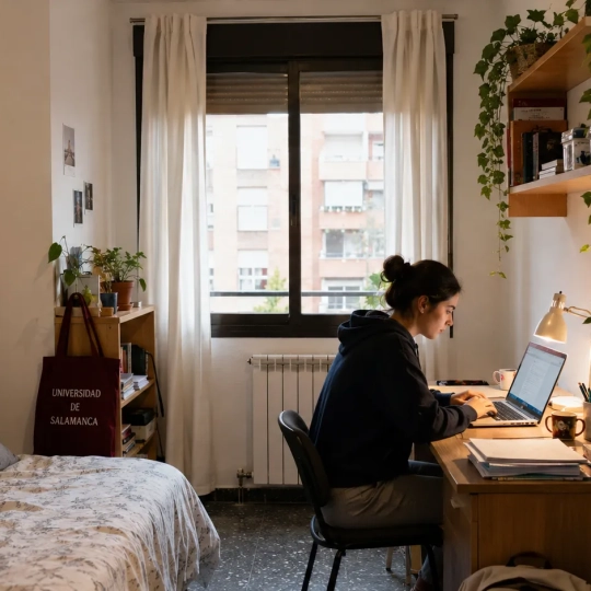 Casi la mitad de los universitarios extremeños estudia fuera de la región y miles de los que eligen la UEx también tienen que mudarse. / LP Casi la mitad de los universitarios extremeños estudia fuera de la región y miles de los que eligen la UEx también tienen que mudarse. / LP