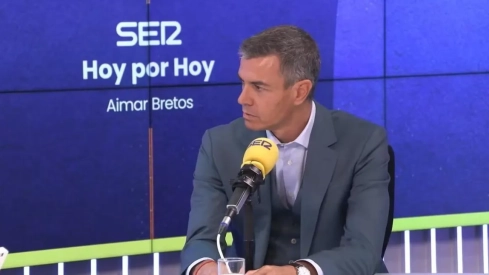 Pedro Sánchez este lunes en una entrevista en la Cadena SER. / CEDIDA