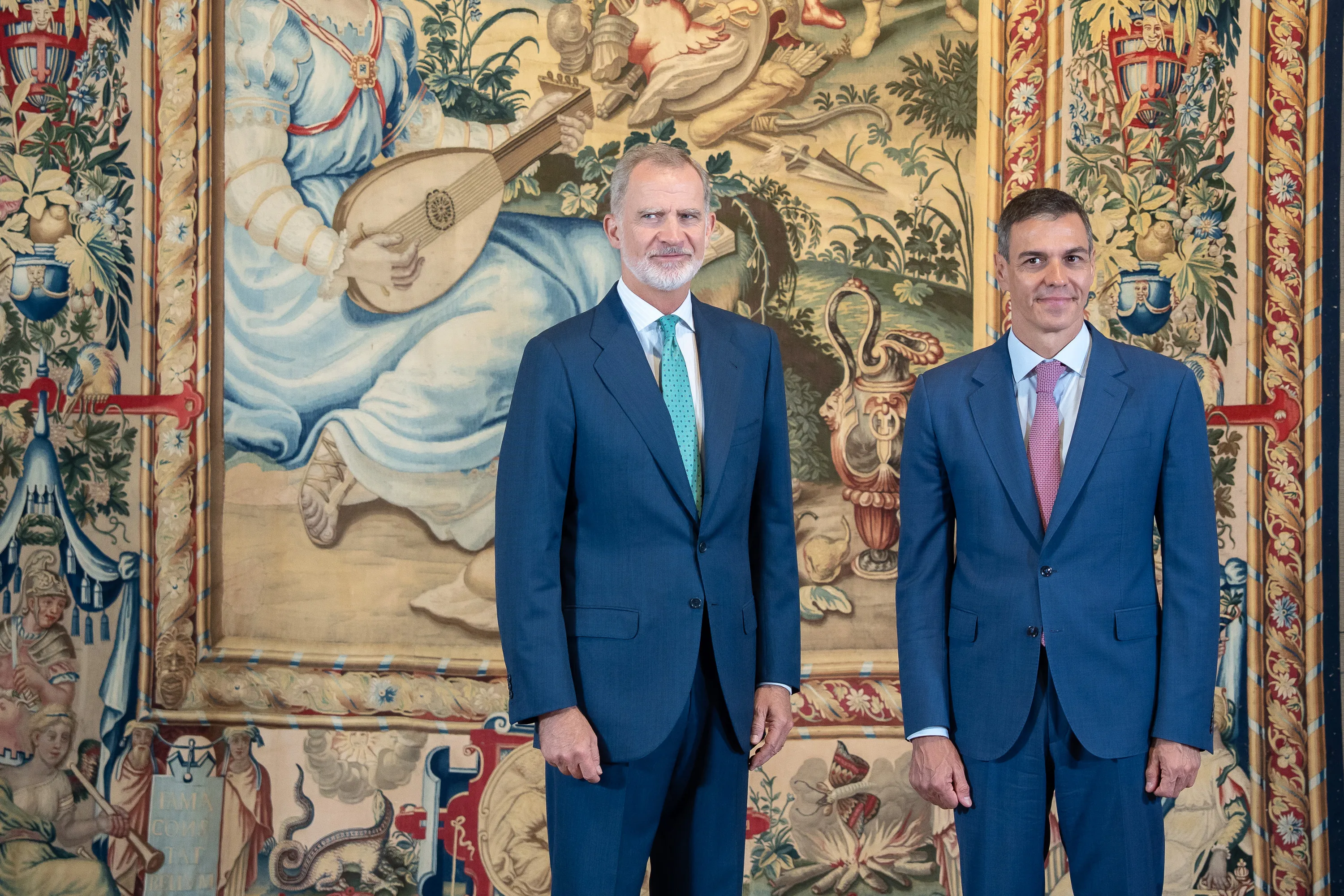 El Rey Felipe VI durante un despacho con el presidente del Gobierno, Pedro Sánchez, este mes de julio. / EP El Rey Felipe VI durante un despacho con el presidente del Gobierno, Pedro Sánchez, este mes de julio. / EP