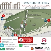 Tanto el Ayuntamiento como la Policía Local han pedido colaboración ciudadana para que los conciertos se desarrollen de forma segura. / LP 