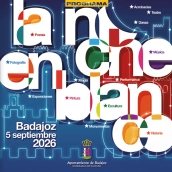 Cartel del programa de la Noche en Blanco en Badajoz de este sábado. / LP Cartel del programa de la Noche en Blanco en Badajoz de este sábado. / LP