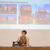 La presidenta de la Diputación de Badajoz, Raquel del Puerto, ha presentado un conjunto de acciones con las que la institución quiere acercar a la ciudadanía su labor. / LP
