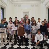 Participantes en el Pleno de la Infancia de Cáceres este martes. / LP Participantes en el Pleno de la Infancia de Cáceres este martes. / LP