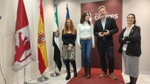Concejales del PSOE de Cáceres. / LP