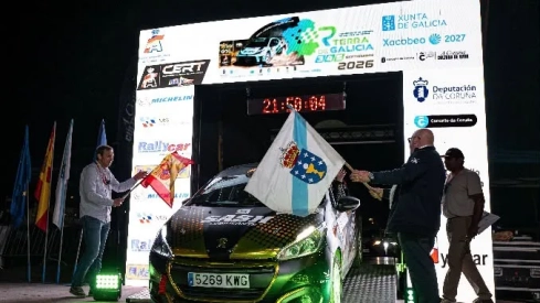 Protocolo salida Rallye Galicia. / LP Protocolo salida Rallye Galicia. / LP