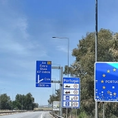 Frontera de España y Portugal en Elvas/Badajoz en la actualidad. / LP Frontera de España y Portugal en Elvas/Badajoz en la actualidad. / LP