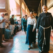 La presidenta de la Junta de Extremadura, María Guardiola, entra en el Monasterio de Guadalupe este martes. / Juntaex La presidenta de la Junta de Extremadura, María Guardiola, entra en el Monasterio de Guadalupe este martes. / Juntaex