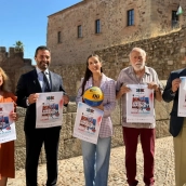 La Plaza Mayor de Cáceres se convertirá este domingo, 13 de septiembre, en una cancha de baloncesto con la celebración del Circuito 3x3 CaixaBank. / LP La Plaza Mayor de Cáceres se convertirá este domingo, 13 de septiembre, en una cancha de baloncesto con la celebración del Circuito 3x3 CaixaBank. / LP