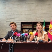 El secretario general de Educación, José Pedro Catalán, y la consejera de Educación, Sandra Valencia, este miércoles. / EP El secretario general de Educación, José Pedro Catalán, y la consejera de Educación, Sandra Valencia, este miércoles. / EP