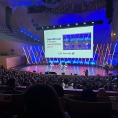Gala de celebración del 150 aniversario de Ibercaja anoche en el auditorio Infanta Leonor de Zaragoza, / LA PORTADA Gala de celebración del 150 aniversario de Ibercaja anoche en el auditorio Infanta Leonor de Zaragoza, / LA PORTADA