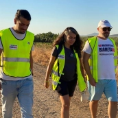 La portavoz de Unidas por Extremadura, Irene de Miguel, participó este domingo en la marcha convocada contra la instalación de una planta de biogás en Don Benito. / EP La portavoz de Unidas por Extremadura, Irene de Miguel, participó este domingo en la marcha convocada contra la instalación de una planta de biogás en Don Benito. / EP