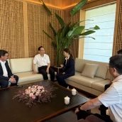 El consejero de Economía, Empleo y Transformación Digital, Guillermo Santamaría en la ciudad china de Wuhu. / LP El consejero de Economía, Empleo y Transformación Digital, Guillermo Santamaría en la ciudad china de Wuhu. / LP
