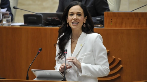 La consejera de Salud y Atención a la Dependencia, Sara García Espada, en la Asamblea de Extremadura. / EP La consejera de Salud y Atención a la Dependencia, Sara García Espada, en la Asamblea de Extremadura. / EP