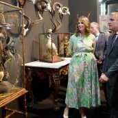 El alcalde de Badajoz, Ignacio Gragera, este jueves en la visita en Feciex de la exposición 'Colección Duques de Cardona de Ciencias Naturales'. / aytobadajoz