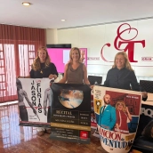 Marisa Caldera, Amparo Jiménez y Elísabeth Martín en la presentación de la programación para los próximos meses. / LP Marisa Caldera, Amparo Jiménez y Elísabeth Martín en la presentación de la programación para los próximos meses. / LP