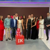 Presentación de la nueva temporada televisiva de Canal Extremadura este lunes en Mérida. / LP