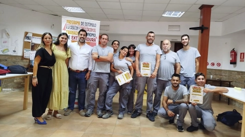 Al acto asistieron vecinos de Zorita y alumnos del Programa Escala Zona Centro TeForma. / LP