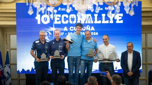 Podio final Eco Rallye A Coruña. / LP Podio final Eco Rallye A Coruña. / LP