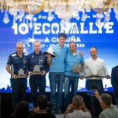 Podio final Eco Rallye A Coruña. / LP Podio final Eco Rallye A Coruña. / LP