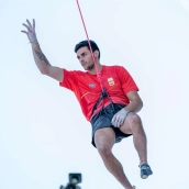 El escalador cacereño Alberto Ginés. / LP