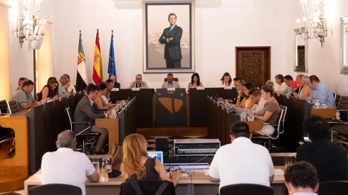 Pleno de la Diputación de Cáceres celebrado este jueves. / LP Pleno de la Diputación de Cáceres celebrado este jueves. / LP