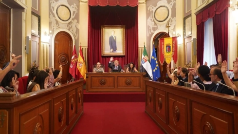 Pleno ordinario del mes de septiembre celebrado este jueves en el Consistorio pacense. / LP Pleno ordinario del mes de septiembre celebrado este jueves en el Consistorio pacense. / LP