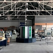 El Museo de Historia de la Computación de Majadas de Tiétar ha presentado este sábado una réplica a tamaño real del Cray-1. / LP El Museo de Historia de la Computación de Majadas de Tiétar ha presentado este sábado una réplica a tamaño real del Cray-1. / LP