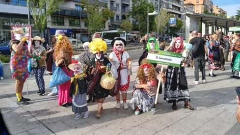 La Diputación de Cáceres ha participado este sábado en el XV Festival de la Máscara de Zamora. / LP